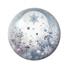 Cabochon en Verre Illustré Noël 12 à 25mm pour la création de bijoux fantaisie - DIY