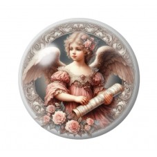 Cabochon en Verre Illustré Noël 12 à 25mm pour la création de bijoux fantaisie - DIY