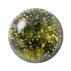 Cabochon en Verre Illustré Noël 12 à 25mm pour la création de bijoux fantaisie - DIY