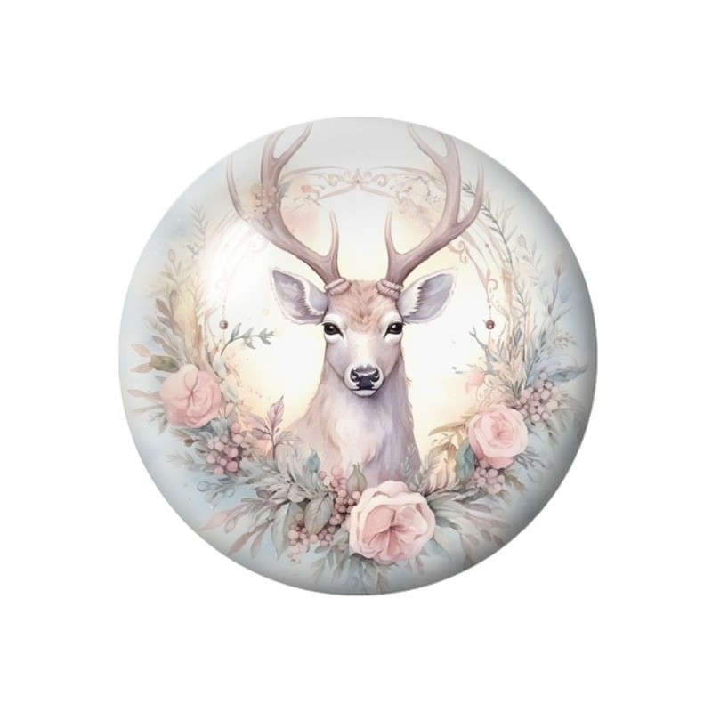 Cabochon en Verre Illustré Noël 12 à 25mm