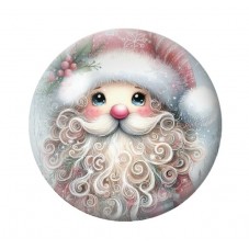 Cabochon en Verre Illustré Noël 12 à 25mm pour la création de bijoux fantaisie - DIY
