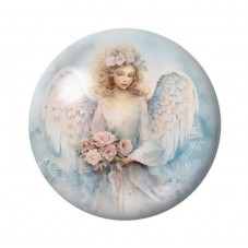 Cabochon en Verre Illustré Noël 12 à 25mm pour la création de bijoux fantaisie - DIY