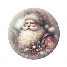 Cabochon en Verre Illustré Noël 12 à 25mm pour la création de bijoux fantaisie - DIY