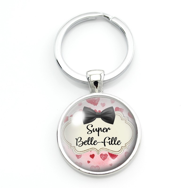 Porte-clé "Super Belle-Fille" Cadeau Original Noël Anniversaire