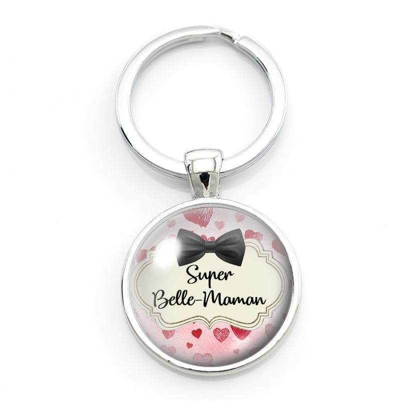 Porte-clé "Super Belle-Maman" Cadeau Original Noël Anniversaire