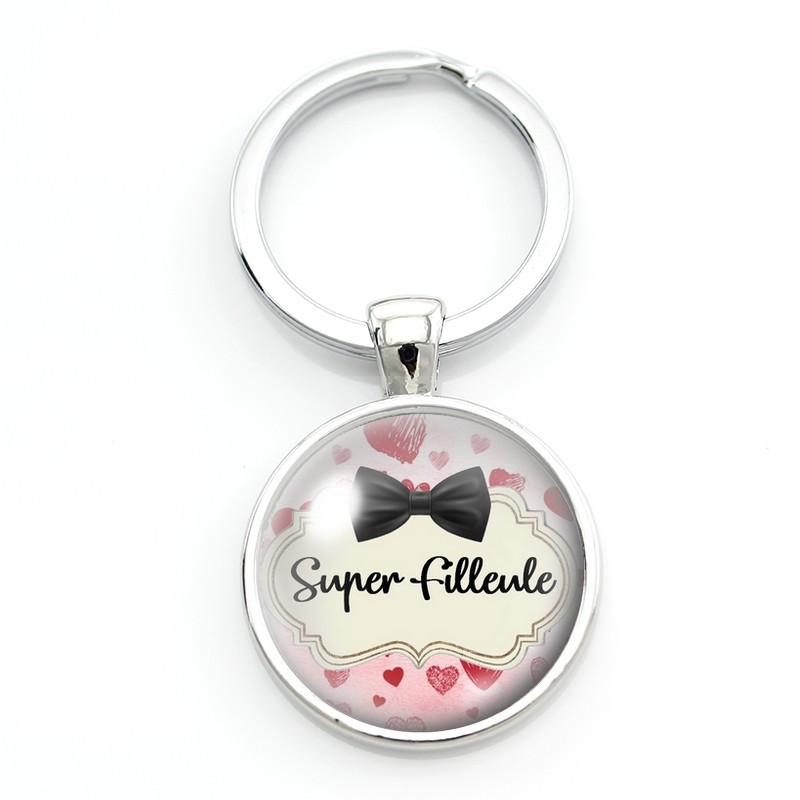 Porte-clé "Super Filleule" Cadeau Original Noël Anniversaire