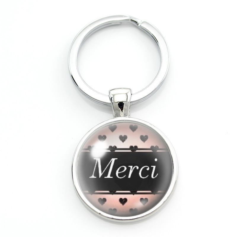 Porte-clé "Merci" Cadeau de Remerciement Noël Anniversaire