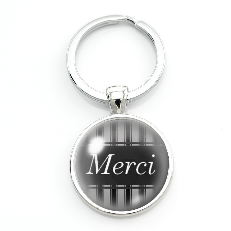 Porte-clé "Merci" Cadeau de Remerciement Noël Anniversaire
