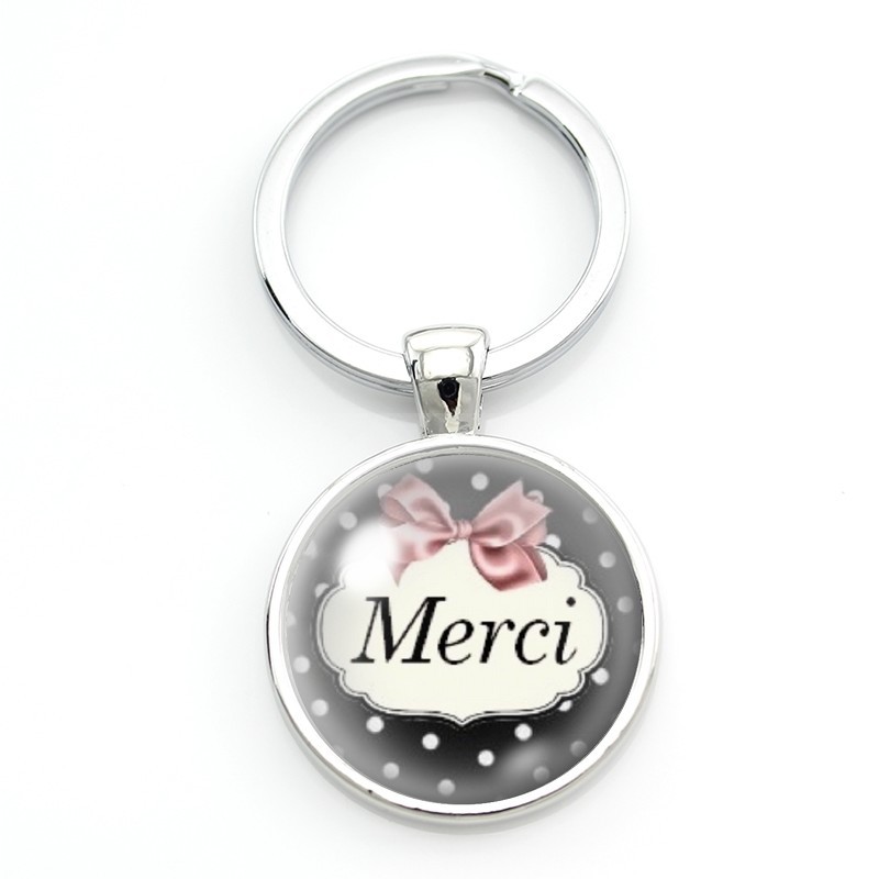 Porte-clé "Merci" Cadeau de Remerciement Noël Anniversaire