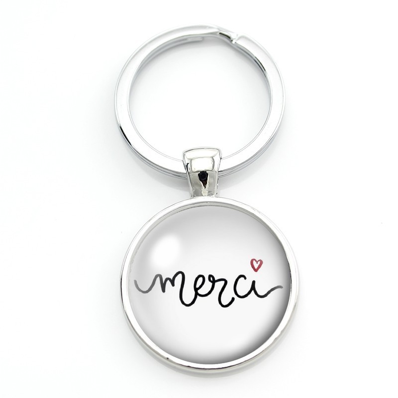 Porte-clé "Merci" Cadeau de Remerciement Noël Anniversaire