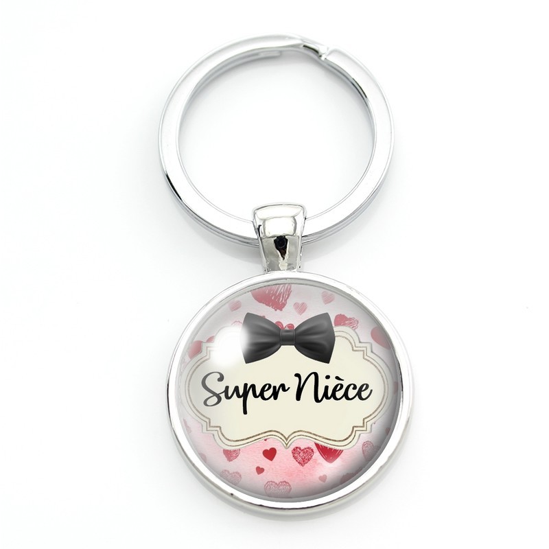 Porte-clé "Super Nièce" Cadeau Original Noël Anniversaire