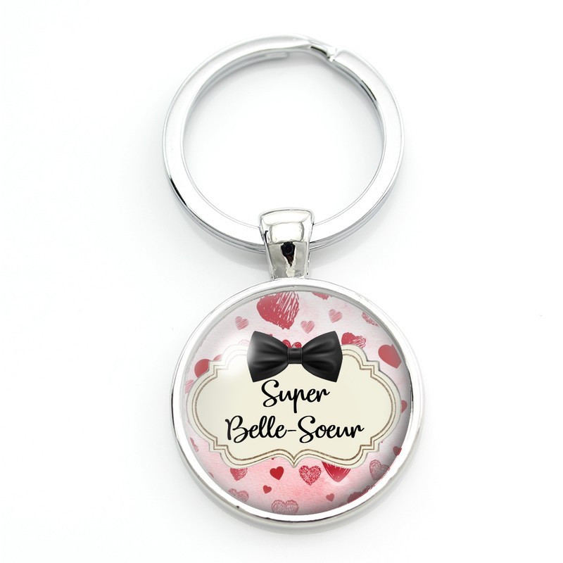 Porte-clé "Super Belle-Soeur" Cadeau Original Noël Anniversaire