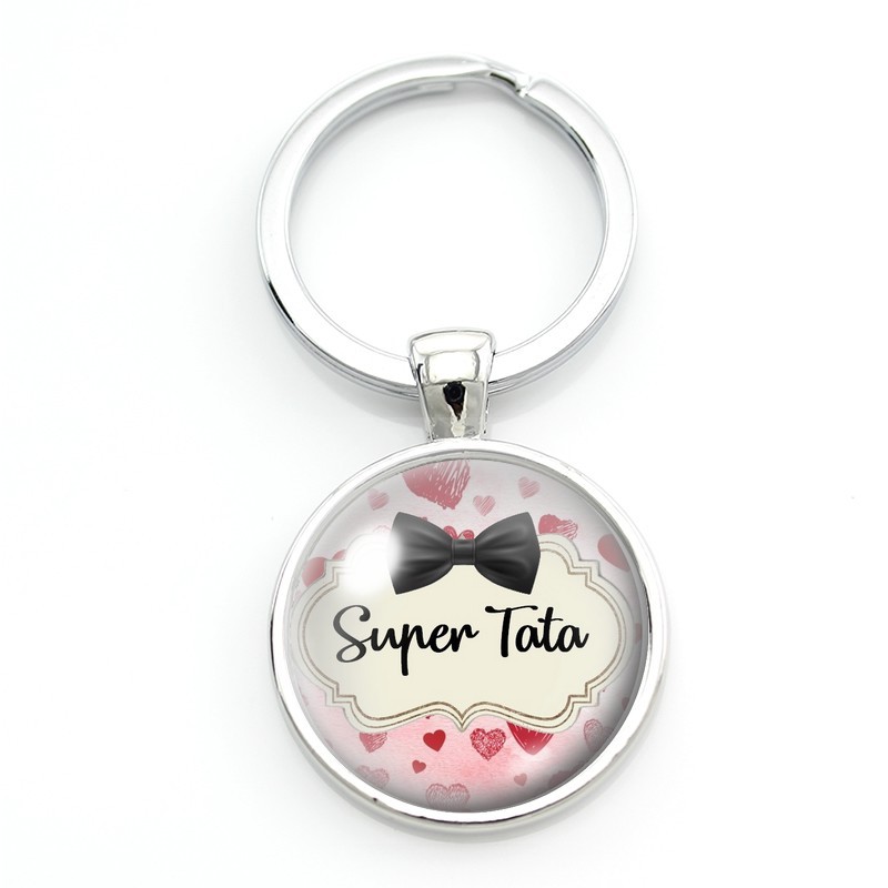 Porte-clé "Super Tata" Cadeau Original Noël Anniversaire