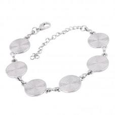 Support Bracelet Argenté Ajustable pour Cabochon 10mm