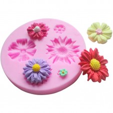 Moule en Silicone Fleurs Marguerite Fimo Résine Gâteau
