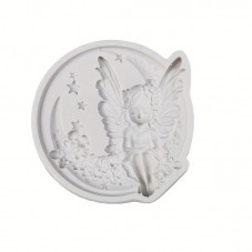 Moule en Silicone Fée sur Lune Pâte Polymère Fimo Résine Gâteau Plâtre