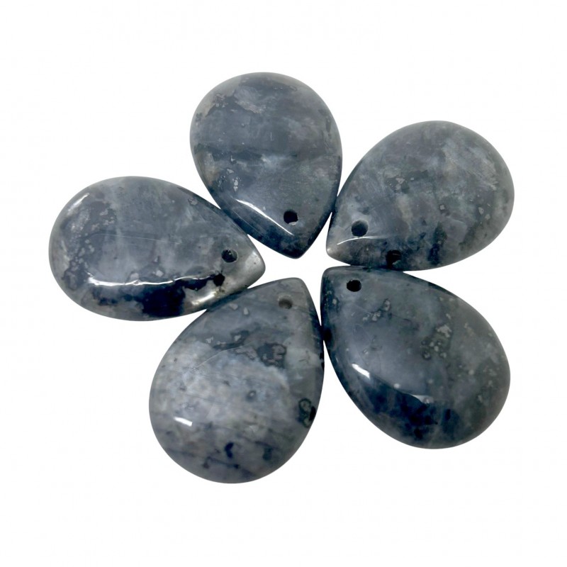 Pendentif Goutte en Pierre Naturelle Labradorite 18x25mm