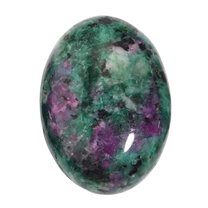 Cabochon en Pierre Naturelle Zoïsite Rubis 30x40mm