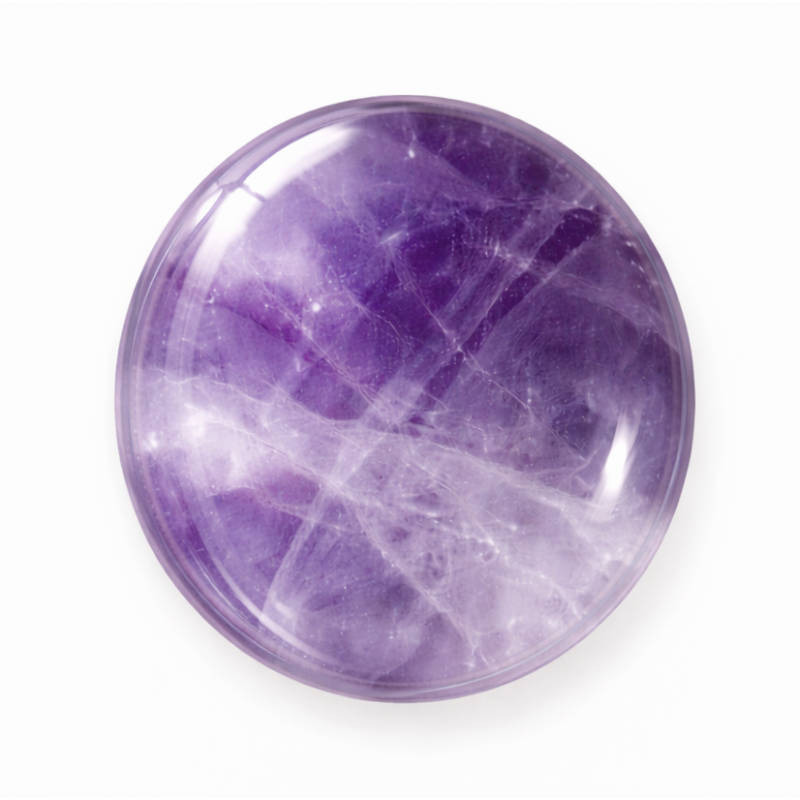 Cabochon en Pierre Naturelle Améthyste 12mm