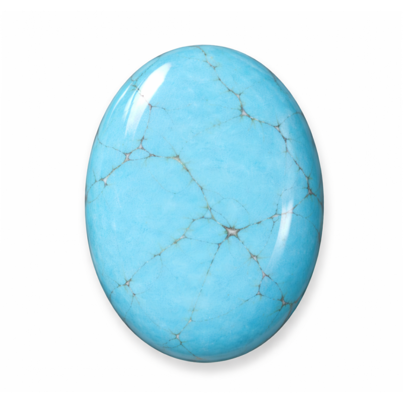 Cabochon en Pierre Naturelle Turquoise 30x40mm