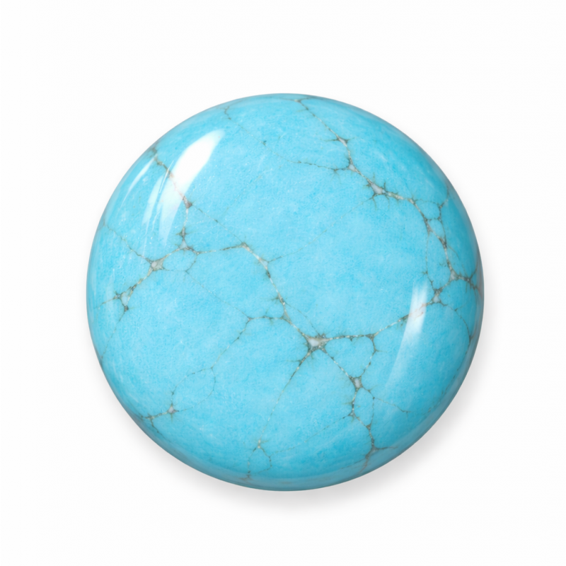 Cabochon en Pierre Naturelle Turquoise 20mm
