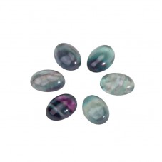 Cabochon en Pierre Naturelle Fluorite 13x18mm