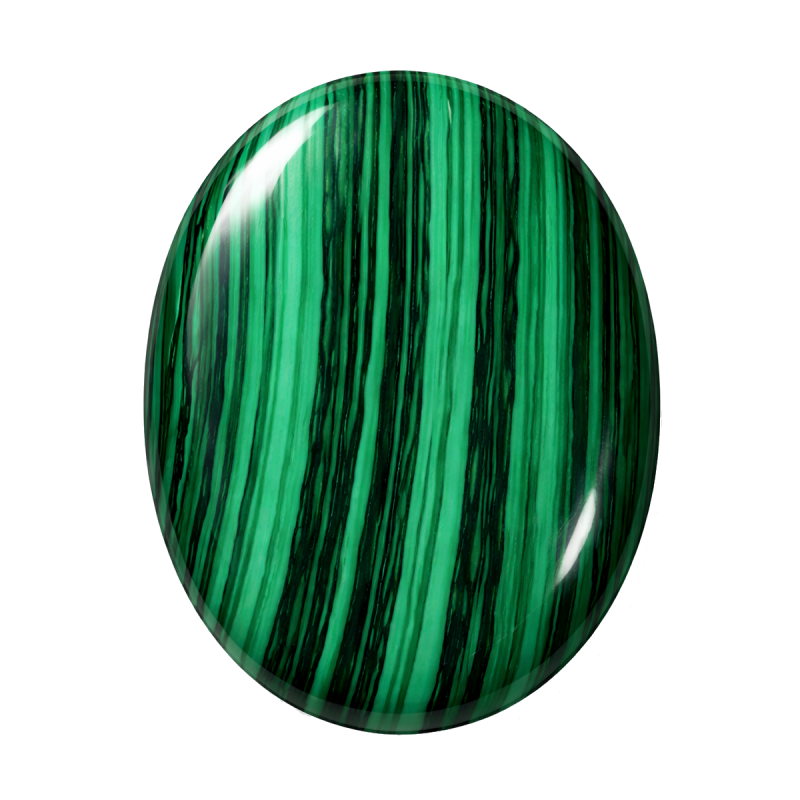 Cabochon en Pierre Naturelle Malachite 18x25mm