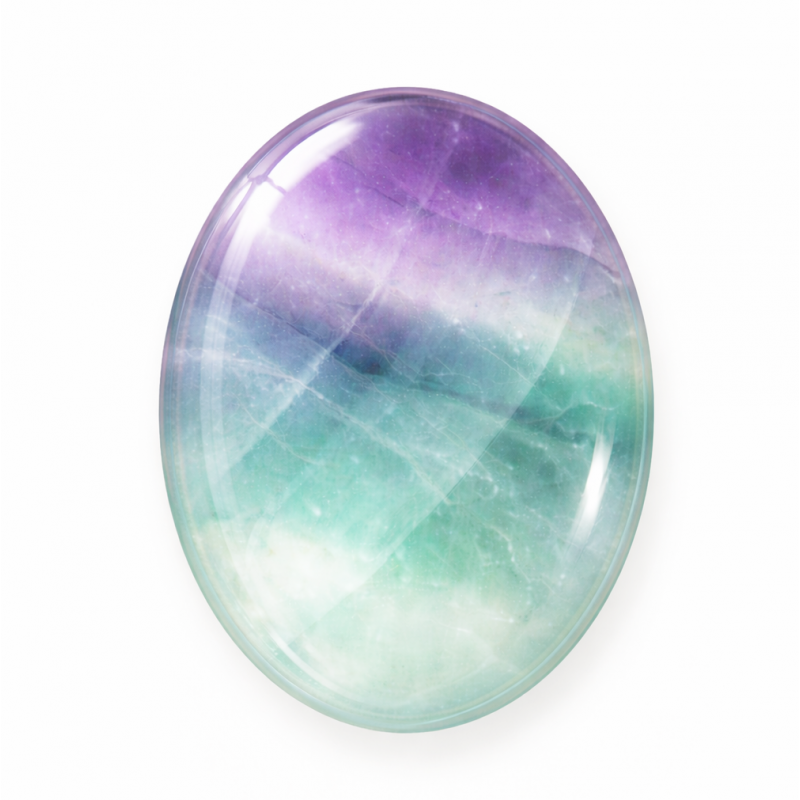 Cabochon en Pierre Naturelle Fluorite 30x40mm