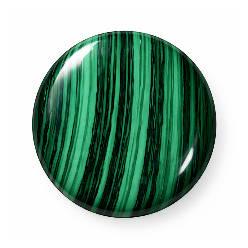 Cabochon en Pierre Naturelle Malachite 14mm