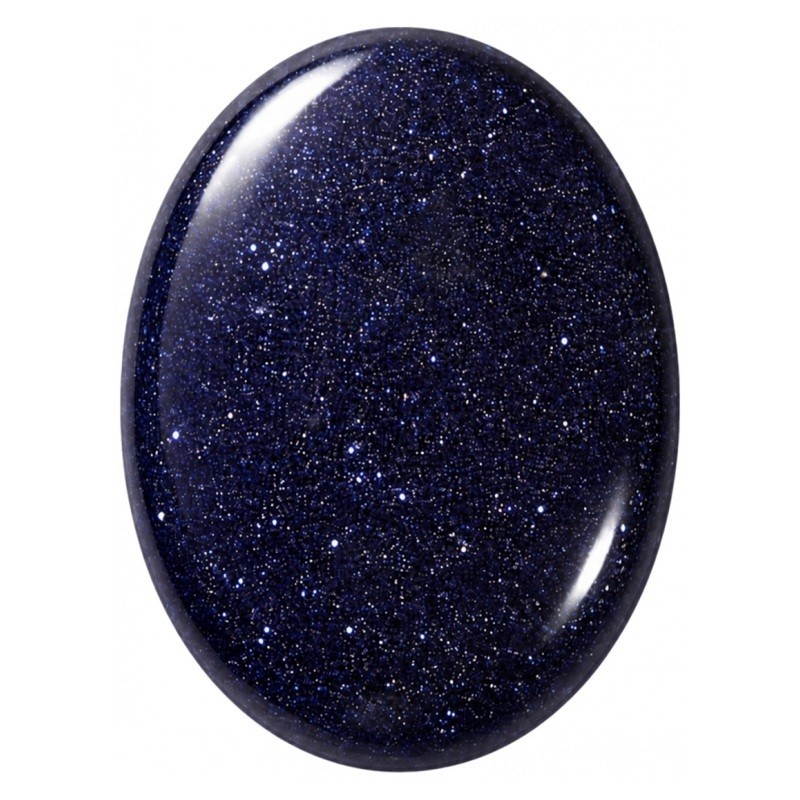 Cabochon en Verre Pierre de Sable Bleue 30x40mm