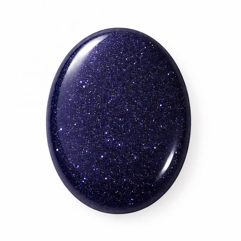 Cabochon en Pierre Naturelle Pierre de Sable Bleue 18x25mm