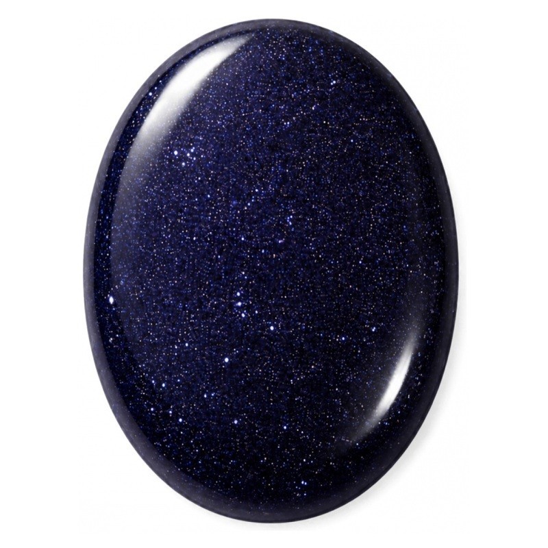 Cabochon en Pierre de Sable Bleue 18x25mm