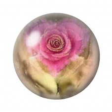 Cabochon en Verre Illustré Mains Rose Coeur Amour St Valentin 12 à 25mm  pour la Création de Bijoux Fantaisie - DIY