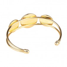 Support Bracelet Doré en Acier Inoxydable pour Cabochon 16 et 20mm