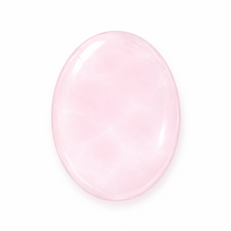 Cabochon en Pierre Naturelle Quartz Rose 13x18mm