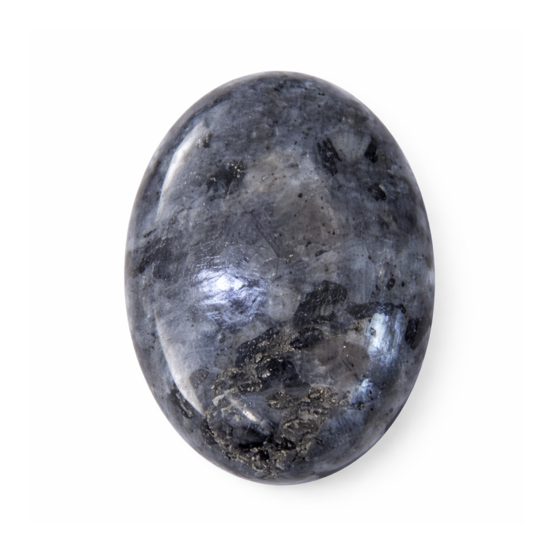 Cabochon en Pierre Naturelle Larvikite 13x18mm