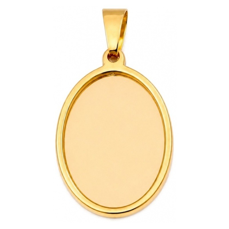 Support Pendentif Doré en Acier Inoxydable pour Cabochon 13x18mm