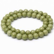 10 Perles Pierre Naturelle Serpentine 6mm