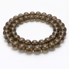 5 Perles Pierre Naturelle Quartz Fumé 8mm