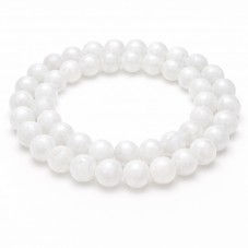 10 Perles Pierre Naturelle Quartz Blanc 6mm