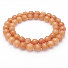 5 Perles Pierre Naturelle Aventurine Orange 8mm