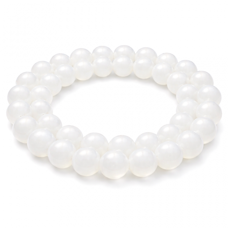 5 Perles en Pierre Naturelle Cristal de Roche Quartz 8mm