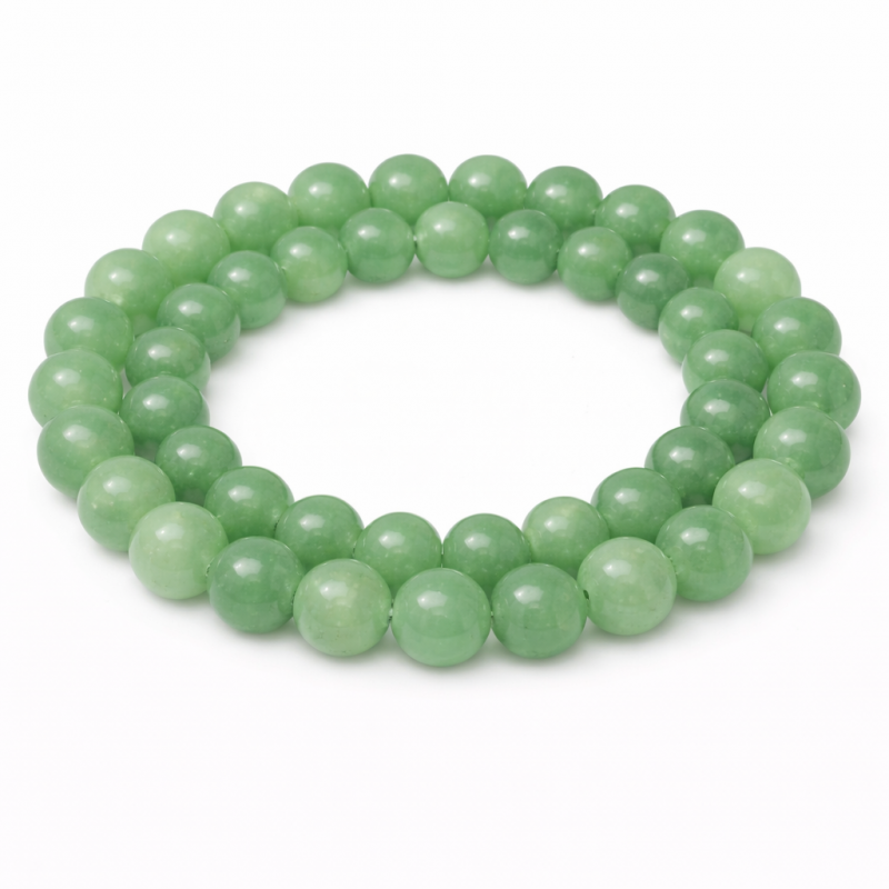 5 Perles Pierre Naturelle Aventurine 8mm