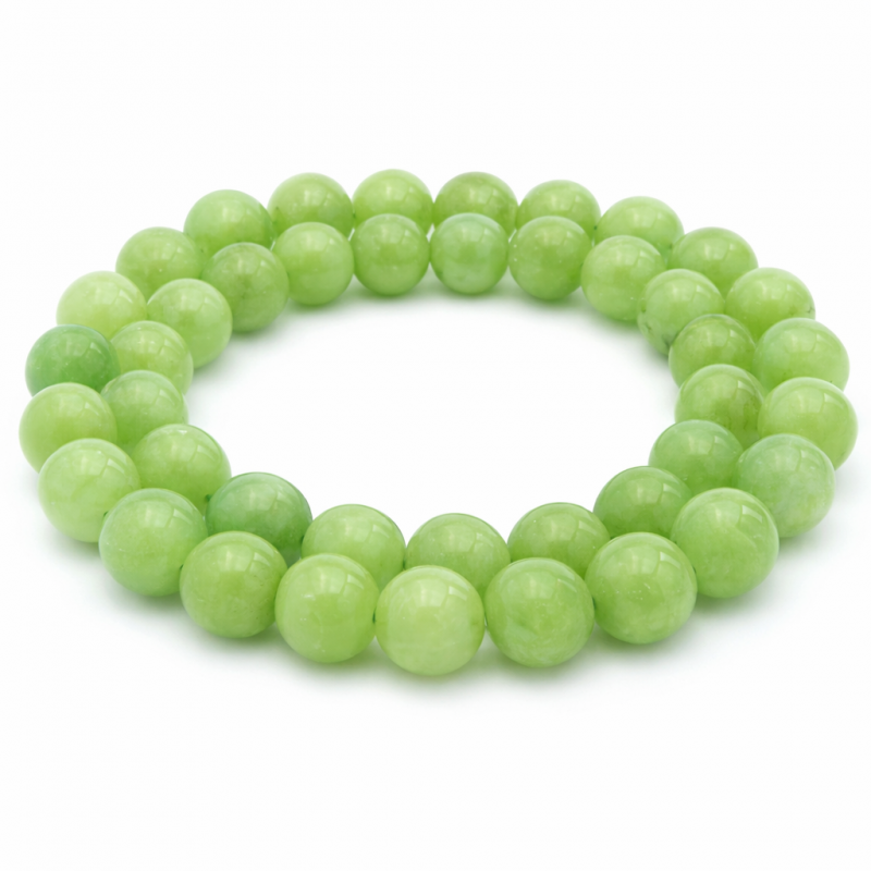 5 Perles Pierre Naturelle Péridot 8mm