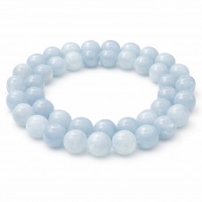 10 Perles Pierre Naturelle Aigue-Marine 6mm
