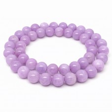 5 Perles Pierre Naturelle Angélite Violette 8mm