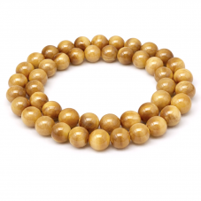 5 Perles Pierre Naturelle Oeil de Tigre 8mm pour la Création de Bijoux Fantaisie - DIY