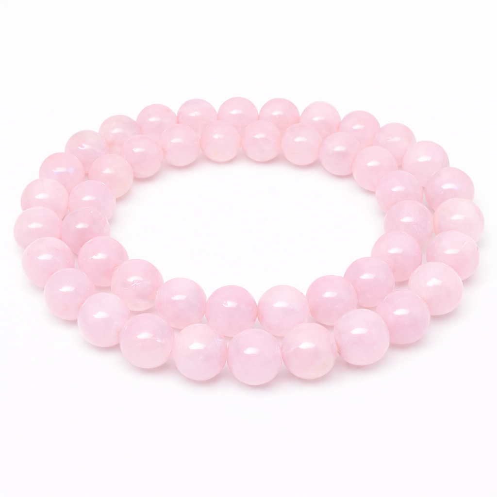 5 Perles Pierre Naturelle Quartz Rose 8mm