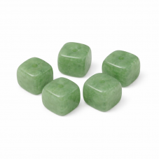 5 Perles Pierre Naturelle Péridot Carré 8mm pour la Création de Bijoux Fantaisie - DIY