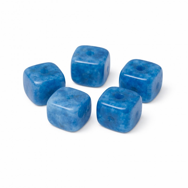 5 Perles Pierre Naturelle Apatite Carré 8mm